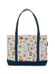 [9780593895542] Books & Blooms Zippered Boat Tote