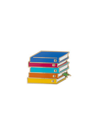 [9780593895870] Emily Henry Book Stack Enamel Pin