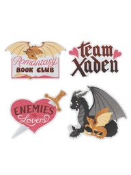 [9798217107988] Fourth Wing: Romantasy Stickers - Sticker Set of 4