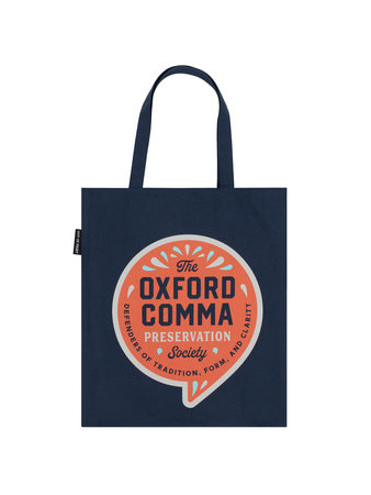 [9780593896389] Oxford Comma Preservation Society Tote Bag