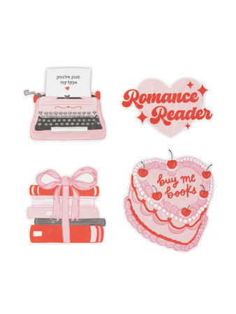 [9798217147946] Romance Reader Stickers - Sticker Set of 4