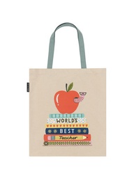 [9780593894484] World's Best Teacher Tote Bag