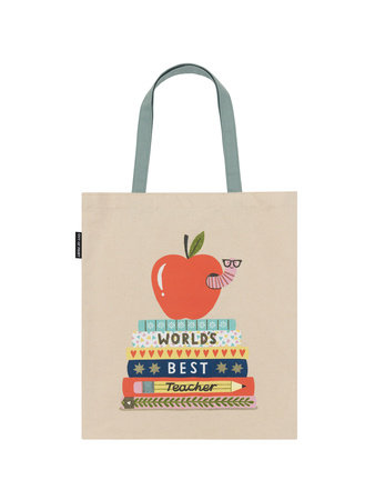 [9780593894484] World's Best Teacher Tote Bag