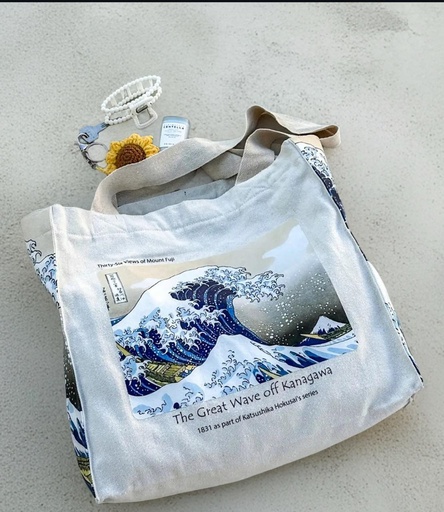 [ST01020020028] Hokusai The Great Wave - Tote Bag