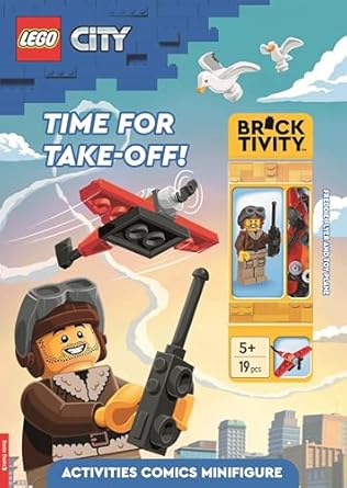 [9781837250820] LEGO® City: Time for Take-Off! Activity Book (with Freddie Flyer minifigure and
