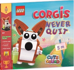 [9781837250332] LEGO® Books: Cute Squad: Corgis Never Quit (with corgi mini-build and over 55 and 25 LEGO elements