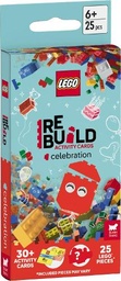 [9781837250615] LEGO® Books: ReBuild Activity Cards: Celebration (with over 30 activity cards an25 LEGO elements