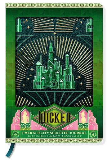[9798886639001] Wicked: Emerald City Sculpted Journal