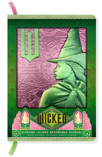 [9798886639032] Wicked: Elphaba / Glinda Reversible Sculpted Journal