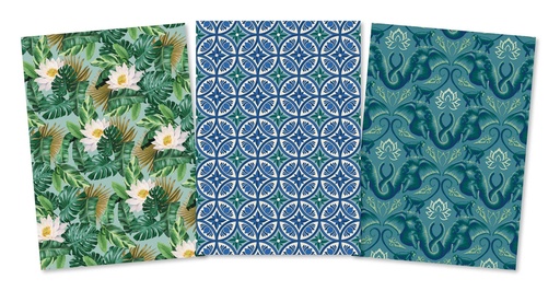 [9798886638479] The White Lotus Sewn Notebook Collection (Set of 3)