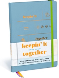 [9781683494928] KK Keepin It Together Large notebook undated 12 month planner