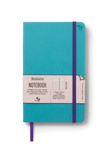 [5035393432010] Bookaroo Notebook (A5) Journal - Turquoise