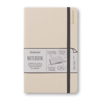 [5035393432348] Bookaroo Notebook (A5) Journal - Cream