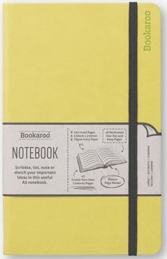 [5035393432362] Bookaroo Notebook (A5) Journal - Lime