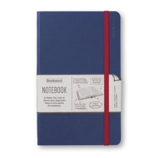 [5035393432454] Bookaroo Notebook (A5) Journal - Navy
