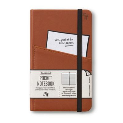 [5035393430115] Bookaroo POCKET Notebook (A6) JOURNAL - BROWN