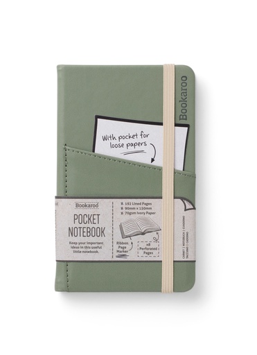 [5035393430351] Bookaroo POCKET Notebook (A6) JOURNAL - FERN