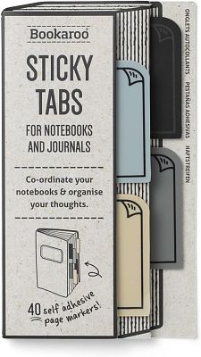 [5035393535049] Bookaroo Sticky Tabs - Mono