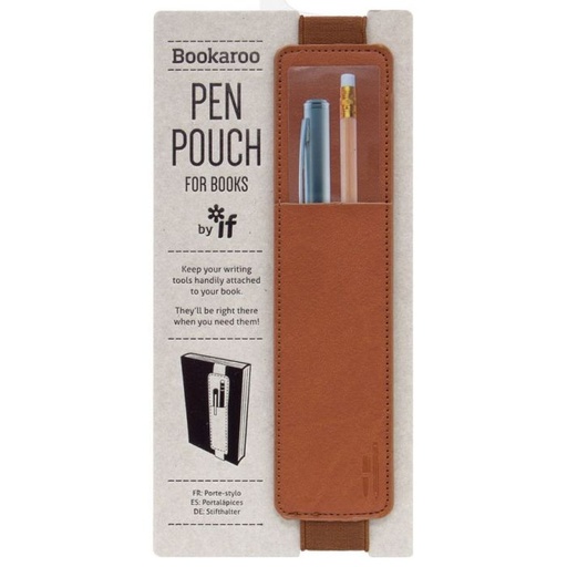 [5035393407025] Bookaroo Pen Pouch - Brown