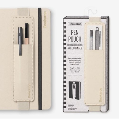 [5035393407346] Bookaroo Pen Pouch - Cream