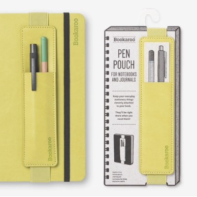 [5035393407360] Bookaroo Pen Pouch - Lime