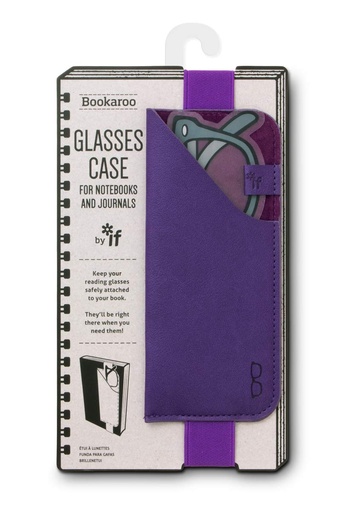 [5035393412036] Bookaroo Glasses Case - Purple