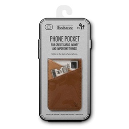 [5035393405021] Bookaroo Phone Pocket - Brown