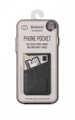 [5035393405335] Bookaroo Phone Pocket - Charcoal