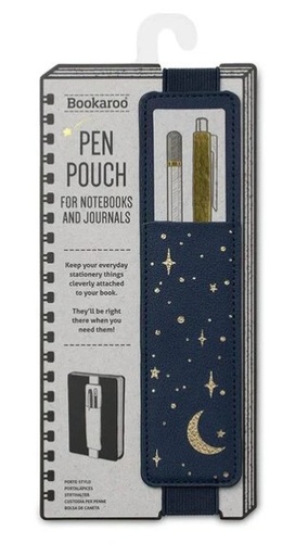 [5035393484057] Bookaroo Pen Pouch - Moon & Stars