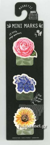 [5035393159092] Magnetic Mini Marks by IF - Flowers