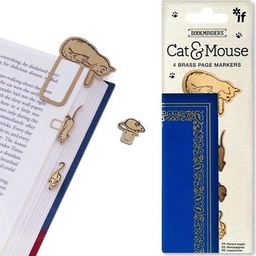 [5035393403027] Bookminders Page Markers - Cat & Mouse