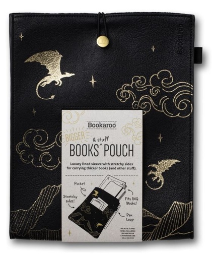 [5035393214043] Bookaroo Books & Stuff Pouch - Dragon