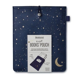 [5035393484101] Bookaroo Books & Stuff Pouch - Moon & Stars