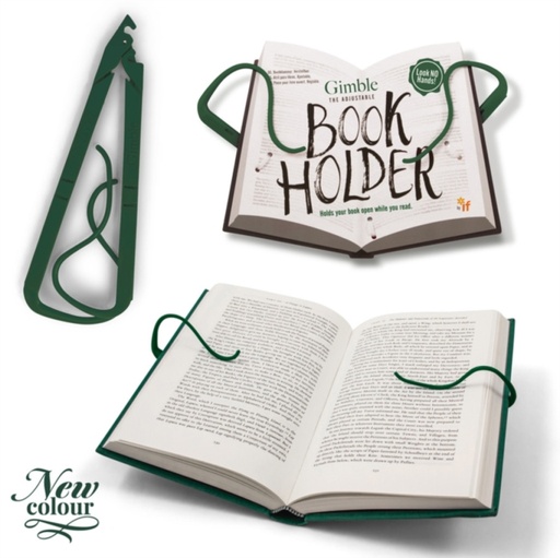 [5035393368067] The Gimble Adjustable Book Holder - Forest Green 