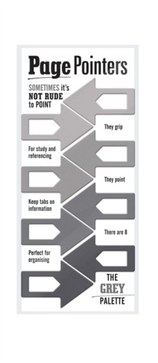 [5035393320010] Page Pointers Page Markers- Grey