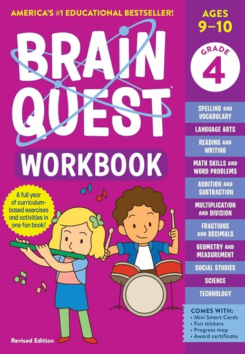 [9781523517381] Brain Quest Workbook: 4th Grade Revised Edition