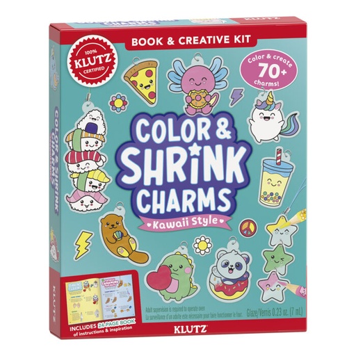 [9781546133995] Klutz: Color & Shrink Charms: Kawaii Style