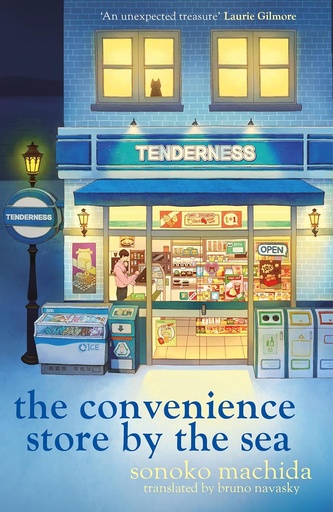 [9781398728417] The Convenience Store by the Sea (night)