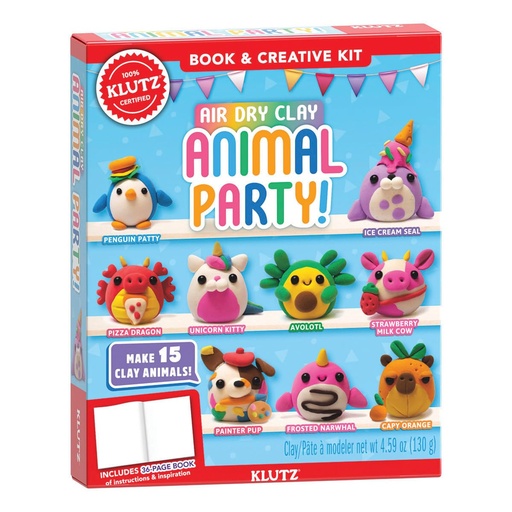[9781546134015] Air-Dry Clay Animal Party!