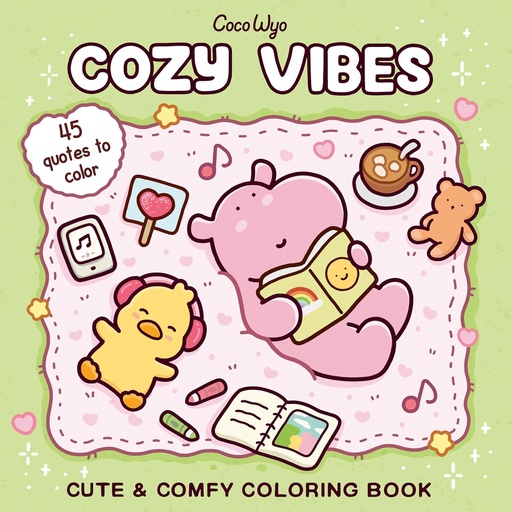 [9798217229246] Cozy Vibes: Coloring Book for Adults and Kids