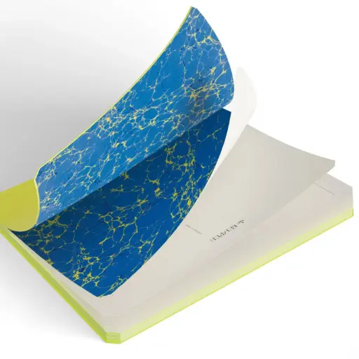 [5412303355216] de KEMPEN Notebook Lime green - Pocket ruled