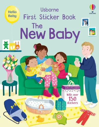 [9781805070696] First Sticker Book: The New Baby
