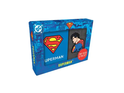 [9798337403458] DC Comics: Superman Tiny Book and Pin Set