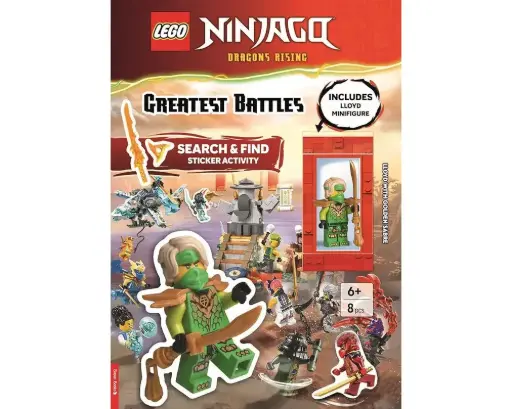 [9781837251742] LEGO® NINJAGO® Greatest Battles Search & Find Sticker Activity Book