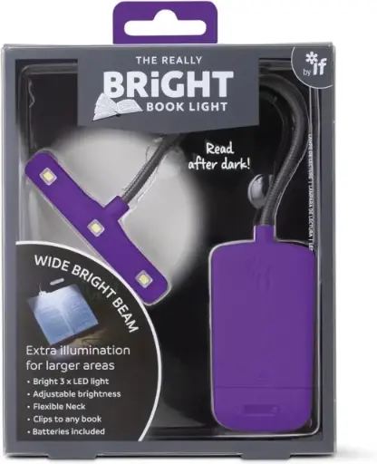 [5035393399047] The Really BRIGHT Book Light - Purple