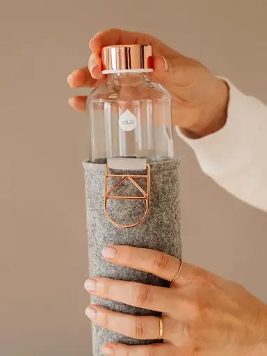 [3830054689060] Mismatch Glass Bottle Rose Gold 750ml 
