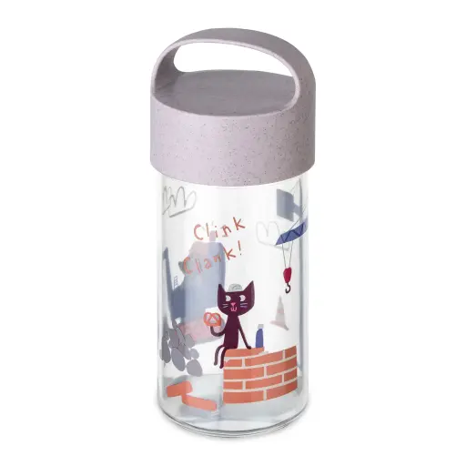 [4002942674451] BUDDY SNACK 0,5 TRUCKS Snackpot / Water Bottle 500 ml,Grey