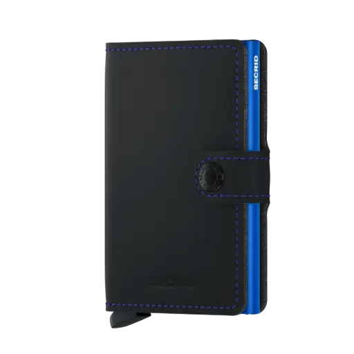 [8718215289524] Secrid Miniwallet Matte MM-Black & Blue