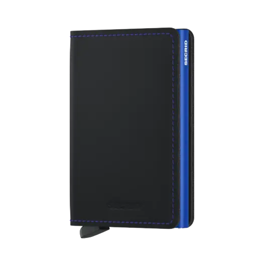 [8718215289531] Secrid Slimwallet Matte SM- Black & Blue