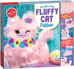 [9781338566215] Klutz Sew Your Own Fluffy Cat Pillow